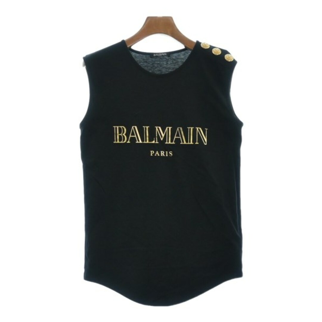 BALMAIN - BALMAIN バルマン ノースリーブ 34(XXS位) 黒 【古着 ...