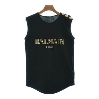 あり光沢BALMAIN バルマン ノースリーブ 34(XXS位) 黒