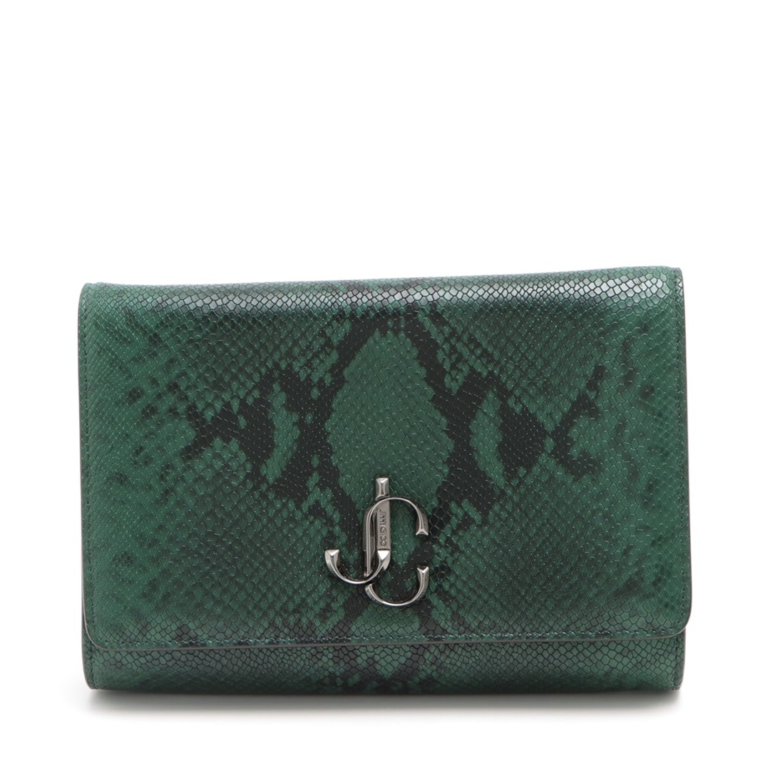 JIMMY CHOO - ジミーチュウ ヴァレンヌ レザー  グリーン レディース ショルダーバッグ