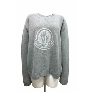 モンクレール(MONCLER)の【中古】MONCLER モンクレール トップス レディース ニット セーター グレー C-TIND-22-4418-XL 羊毛 XL(ニット/セーター)