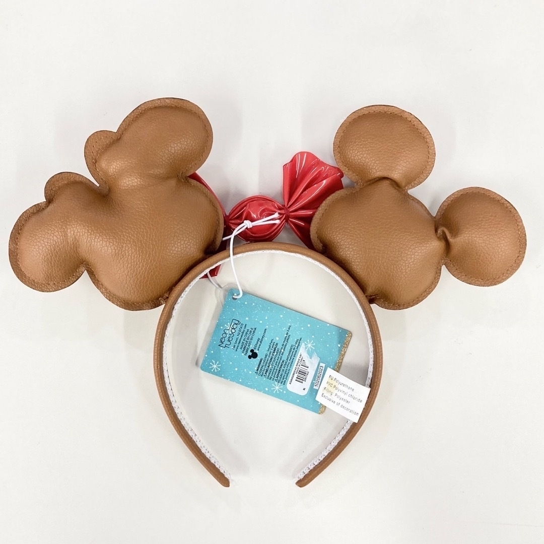 Disney(ディズニー)のミッキー ミニー クリスマス カチューシャ ジンジャーブレッド ディズニー レディースのヘアアクセサリー(カチューシャ)の商品写真