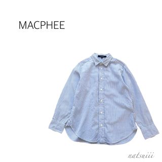 マカフィー(MACPHEE)のMACPHEE トゥモローランド . オックス ストライプ シャツ ブラウス(シャツ/ブラウス(長袖/七分))