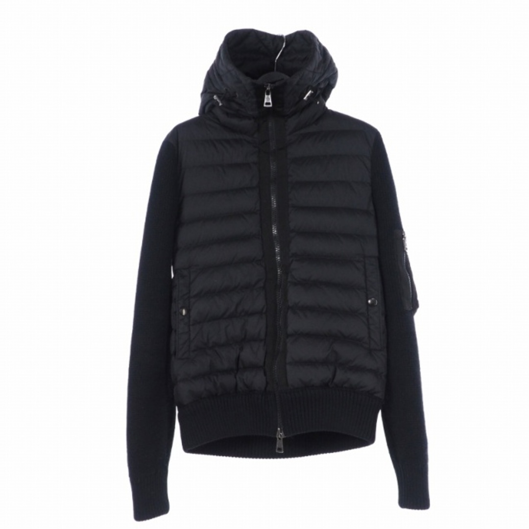MONCLER - モンクレール ニット ダウン ジャケットS 黒 の通販 by