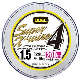 【スタイル:200ｍ/1.5号】DUEL (デュエル) PEライン 釣り糸 スー(釣り糸/ライン)