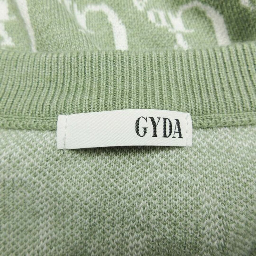 GYDA(ジェイダ)の美品 ジェイダ GYDA ニット セーター ロゴ ジャガード  BLM11 レディースのトップス(ニット/セーター)の商品写真