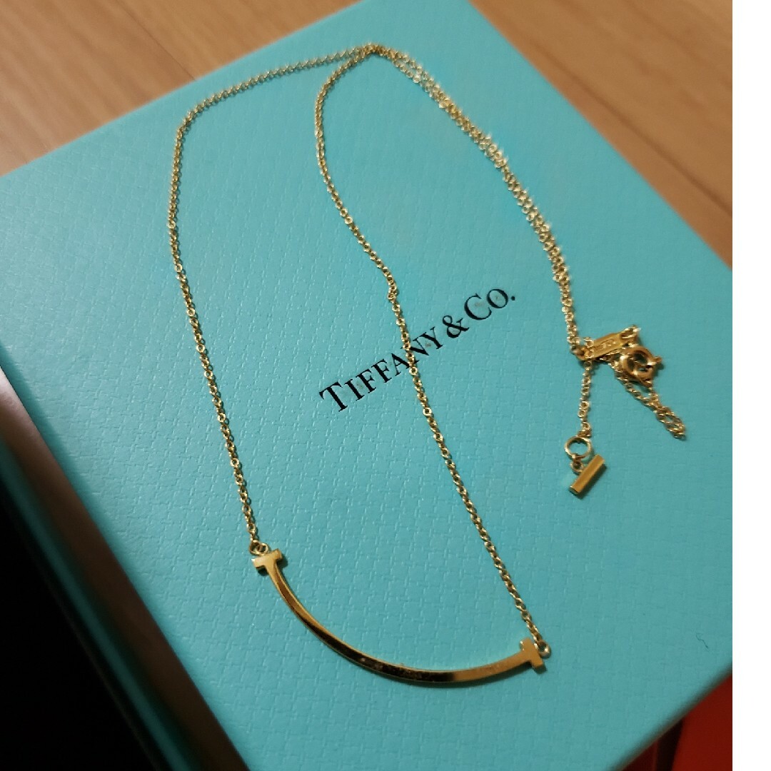 Tiffany & Co. - ティファニー ネックレス美品 K18YG Tスマイル