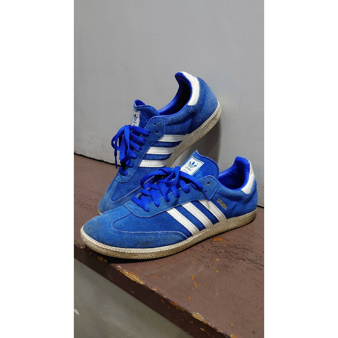 adidas - adidas SAMBA BLUE/WHITE US9 27cm サンバの通販 by ...