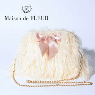 メゾンドフルール(Maison de FLEUR)の新品未使用 Maison de FLEUR メゾンドフルール ファーポシェット(ショルダーバッグ)