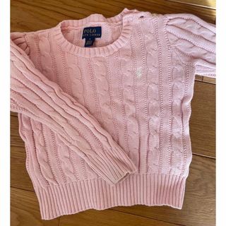 ポロラルフローレン(POLO RALPH LAUREN)の【POLO Ralph Lauren】ピンクニット　size4(ニット)