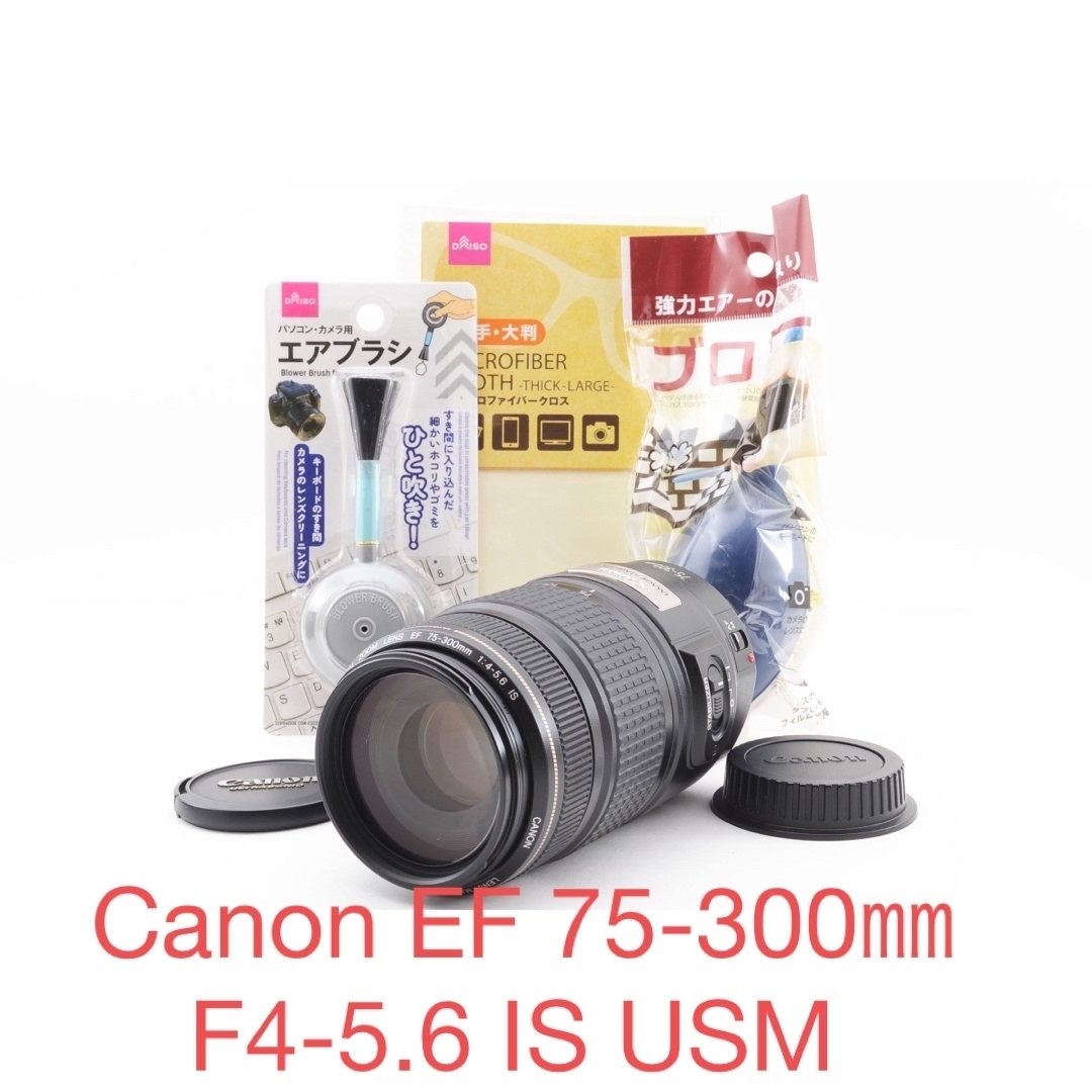 キャノン 望遠レンズ Canon EF 75-300㎜F4-5.6 IS USMカメラ