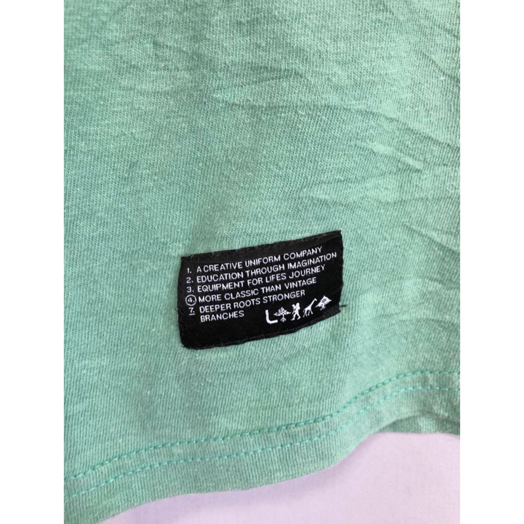 LRG(エルアールジー)のLRG　Tシャツ　M　薄緑　USA古着 メンズのトップス(Tシャツ/カットソー(半袖/袖なし))の商品写真