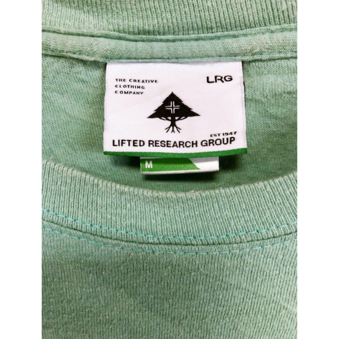 LRG(エルアールジー)のLRG　Tシャツ　M　薄緑　USA古着 メンズのトップス(Tシャツ/カットソー(半袖/袖なし))の商品写真