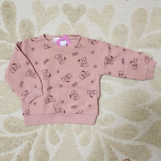 ハローキティ(ハローキティ)の新品 子供服 長袖 裏起毛 サンリオ ハローキティ ピンク 100(Tシャツ/カットソー)