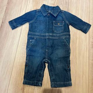 ベビーギャップ(babyGAP)のデニムロンパース　新品(ロンパース)