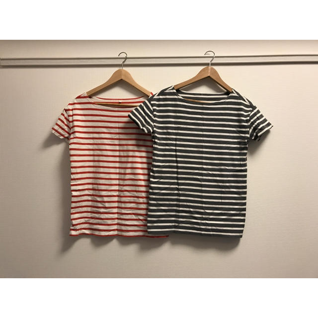 MUJI (無印良品)(ムジルシリョウヒン)の無印良品 Ｔシャツ２枚セット レディースのトップス(Tシャツ(半袖/袖なし))の商品写真