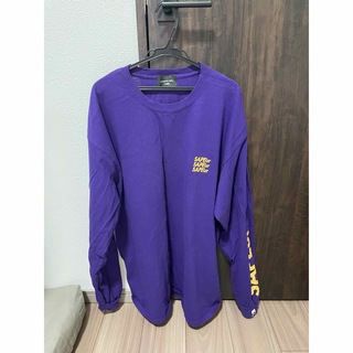 SUPEur サプール　ロゴTシャツ　ロンT パープル　紫(Tシャツ/カットソー(七分/長袖))