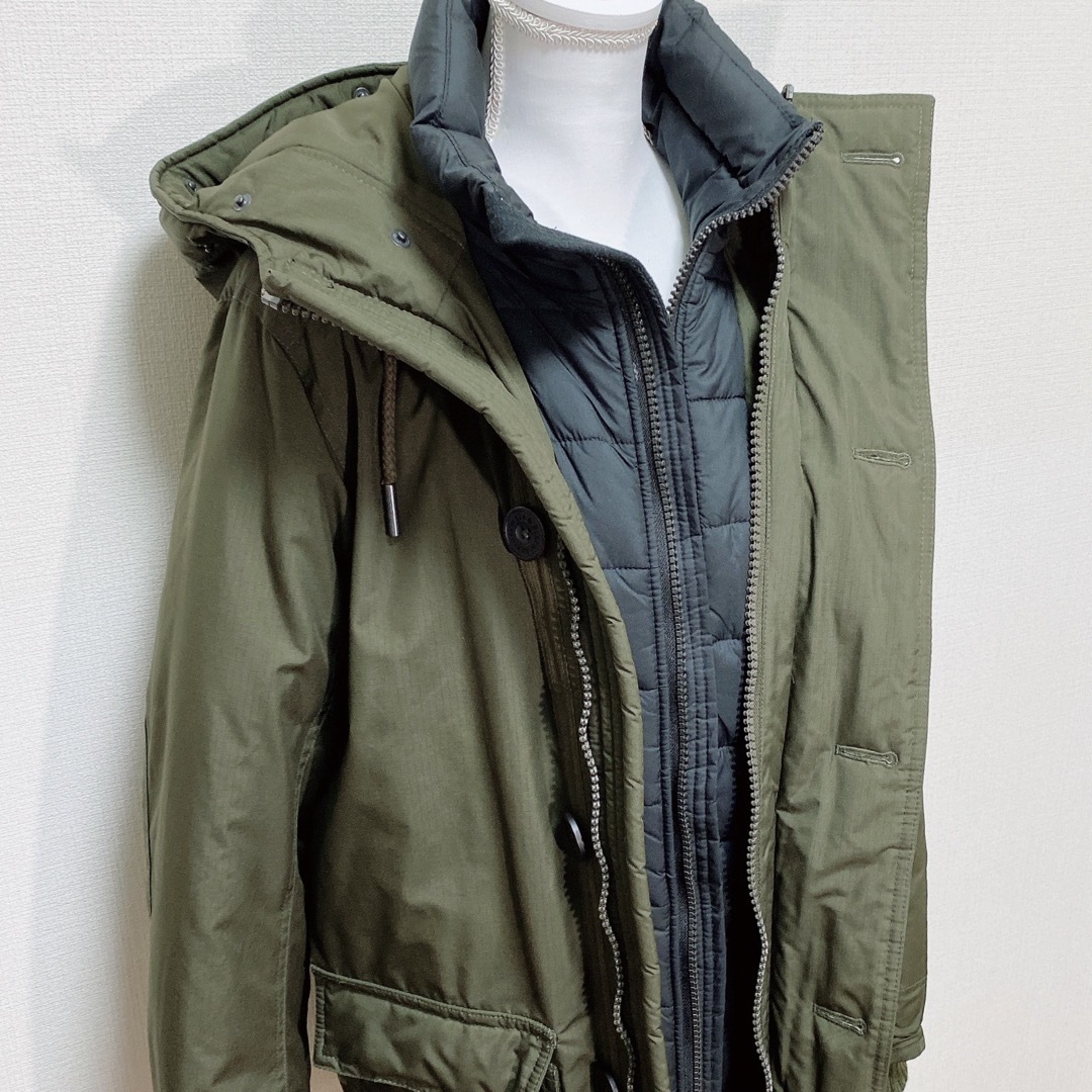 Abercrombie&Fitch(アバクロンビーアンドフィッチ)のAbercrombie&Fitch アバクロ N3Bカーキ ダウンジャケット メンズのジャケット/アウター(ダウンジャケット)の商品写真