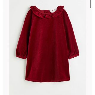 エイチアンドエム(H&M)の【H&M】ベルベットワンピース(ワンピース)