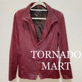 トルネードマート(TORNADO MART)のTORNADOMART トルネードマート 3Dエンボス 羊革 レザージャケット (レザージャケット)