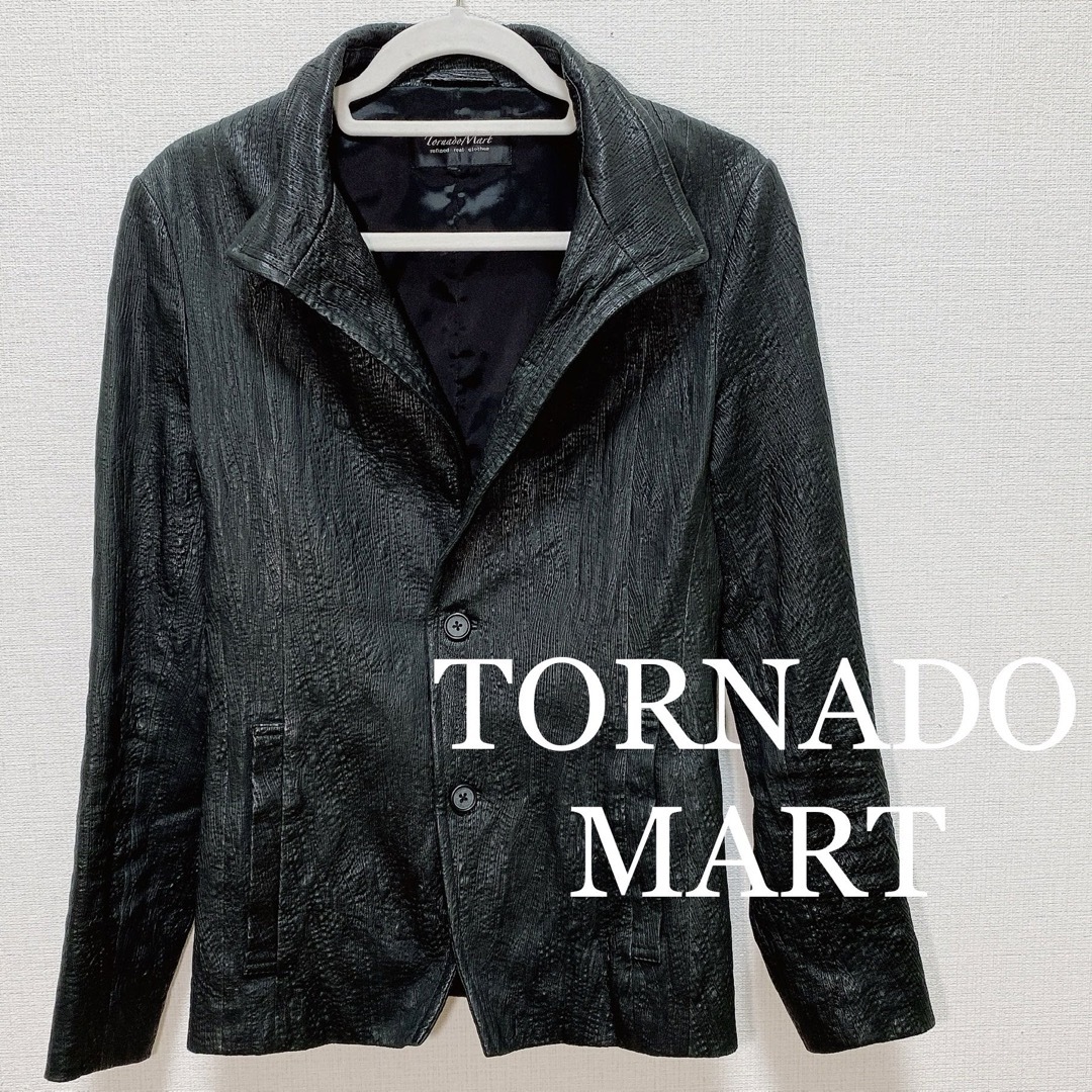 Ｍ肩幅TORNADO MART トルネードマート 3Dエンボス 羊革 レザージャケット