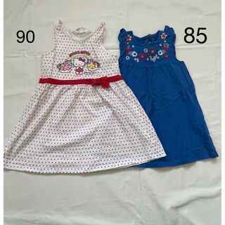 プチバトー(PETIT BATEAU)の2枚セット　サマードレス(ワンピース)