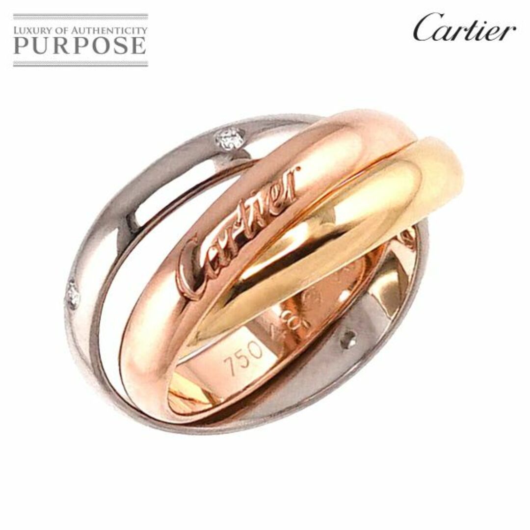 Cartier - カルティエ Cartier トリニティ MM #48 リング ダイヤ 5P