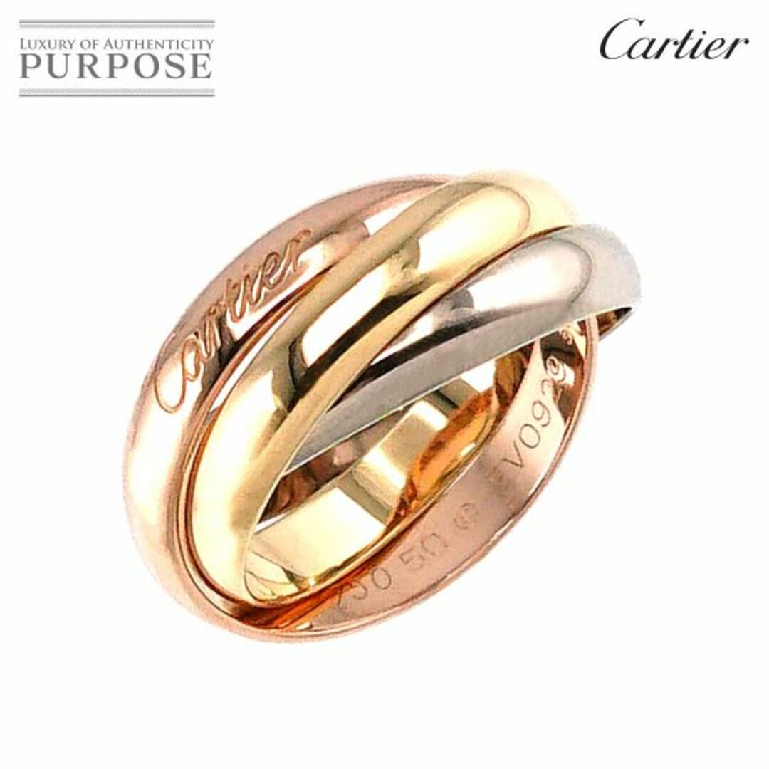 Cartier - カルティエ Cartier トリニティ MM #50 リング K18 YG WG PG
