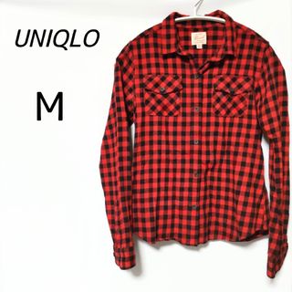 ユニクロ(UNIQLO)の【UNIQLO】カジュアルシャツ　赤×黒チェック(シャツ/ブラウス(長袖/七分))