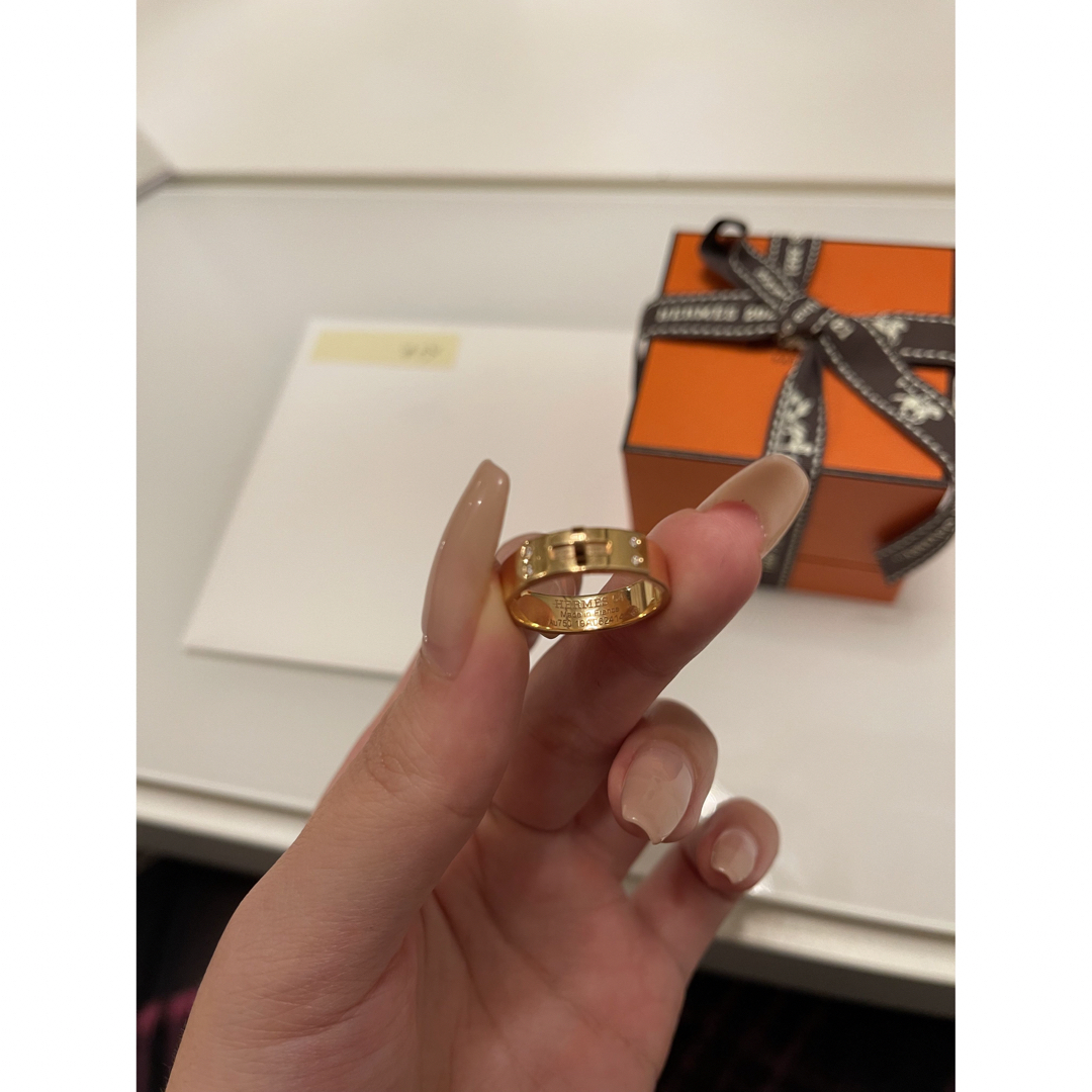 Hermes(エルメス)のエルメス　ケリー　リング　14号　イエローゴールド　ダイヤモンド レディースのアクセサリー(リング(指輪))の商品写真