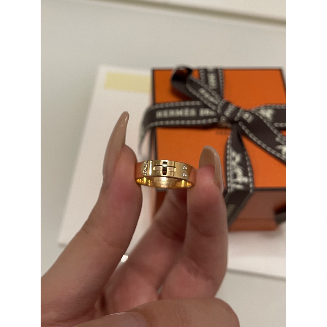 Hermes(エルメス)のエルメス　ケリー　リング　14号　イエローゴールド　ダイヤモンド レディースのアクセサリー(リング(指輪))の商品写真