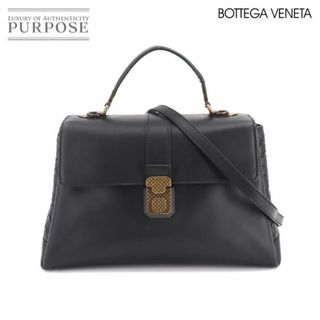 値下げbottega venetaボッテガヴェネタ☆マウント黒ショルダーバック