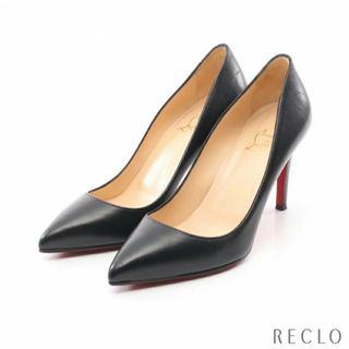 クリスチャンルブタン(Christian Louboutin)の ポインテッドトゥ パンプス レザー ブラック(ハイヒール/パンプス)