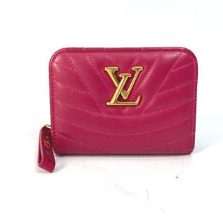 ルイヴィトン(LOUIS VUITTON)のルイヴィトン LOUIS VUITTON ジプト・コンパクトウォレット M63835  ニューウェーブ LVロゴ 2つ折り財布 レザー フリージアピンク ピンク(財布)