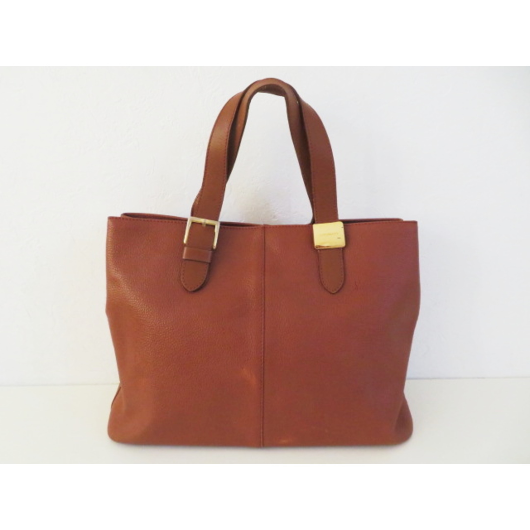 BURBERRY - T11 BURBERRY バーバリー ロゴプレート レザー トート