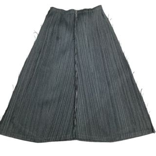 イッセイミヤケ(ISSEY MIYAKE)の♪♪ISSEY MIYAKE イッセイミヤケ PLATS PLEASE レア 変形 スカート SIZE 4  PP23-JG668 グレー(ロングスカート)