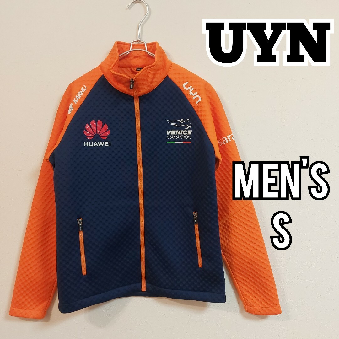 【UYN】美品ウィン ベニスマラソン ダンボールニットジャケット メンズＳ海外