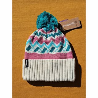 パタゴニア(patagonia)のパタゴニア Kids' Powder Town Beanie LOGB 2021(帽子)