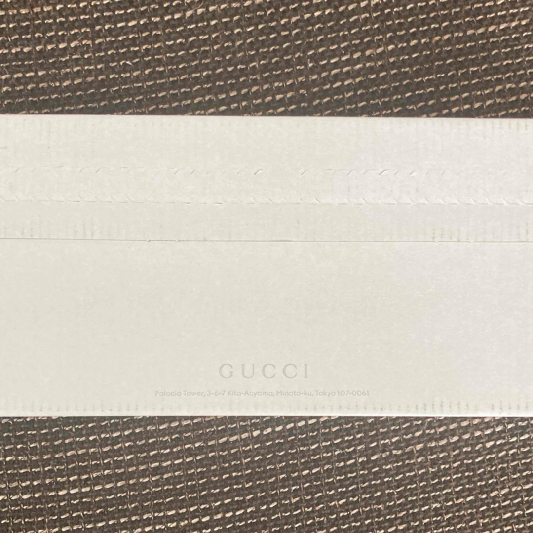 Gucci(グッチ)のグッチGUCCI ノベルティホリデーギフトセレクション　メッセージカード エンタメ/ホビーのコレクション(ノベルティグッズ)の商品写真