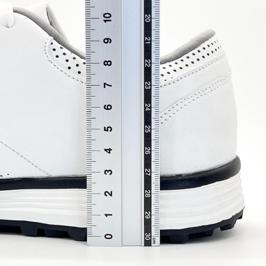 メンズ ゴルフシューズ スニーカー ワイドバージョン 滑り止め 26.5cm 白 メンズの靴/シューズ(スニーカー)の商品写真