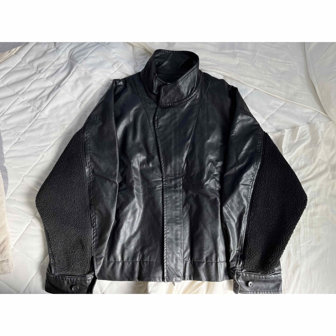 stein(シュタイン)の定価85000円　stein FAKE LEATHER BOA JACKET メンズのジャケット/アウター(レザージャケット)の商品写真