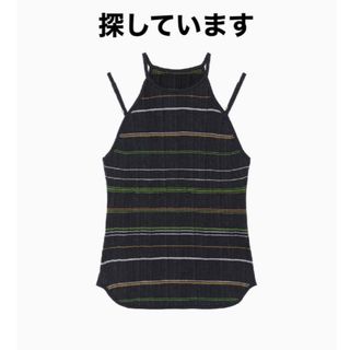 マメ(mame)のMame Random Ribbed Plaid Knitted Top(キャミソール)