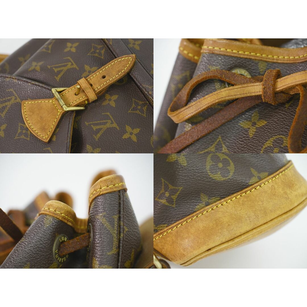 本物 ルイヴィトン LOUIS VUITTON LV モンスリ MM リュックサック バックパック モノグラム ブラウン M51136  Montsouris ビトン バッグ 中古