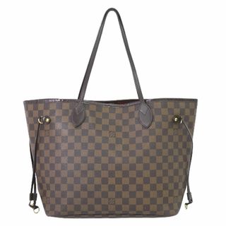 ルイヴィトン(LOUIS VUITTON)の本物 ルイヴィトン LOUIS VUITTON LV 旧型 ネヴァーフル MM ダミエ エベヌ トートバッグ ショルダーバッグ ブラウン N51105 Neverfull バッグ 中古(トートバッグ)