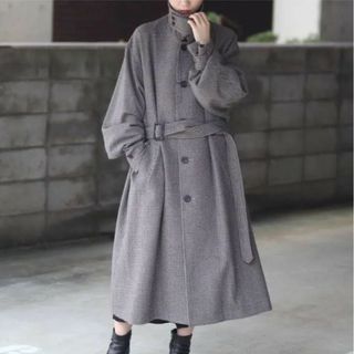 定価50600円VOAAOV 22aw オーバーサイズドスタンドニットコート