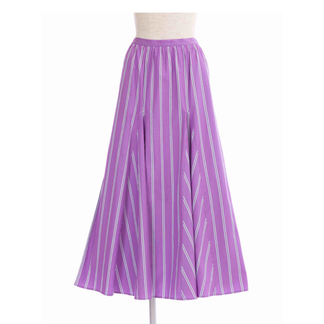 OBLI(オブリ)のストライプスカート レディースのスカート(ロングスカート)の商品写真