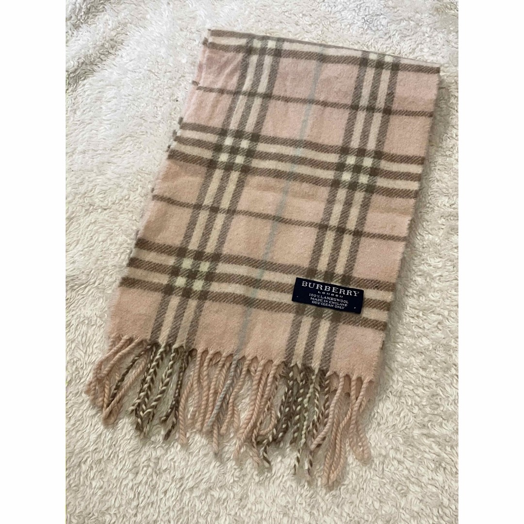 BURBERRY(バーバリー)のBURBERRY バーバリー マフラー ピンク レディースのファッション小物(マフラー/ショール)の商品写真