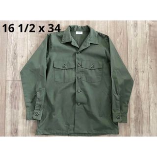 16 1/2 x 34 OG-507  80s 米軍　シャツ　ユーティリティ(シャツ)