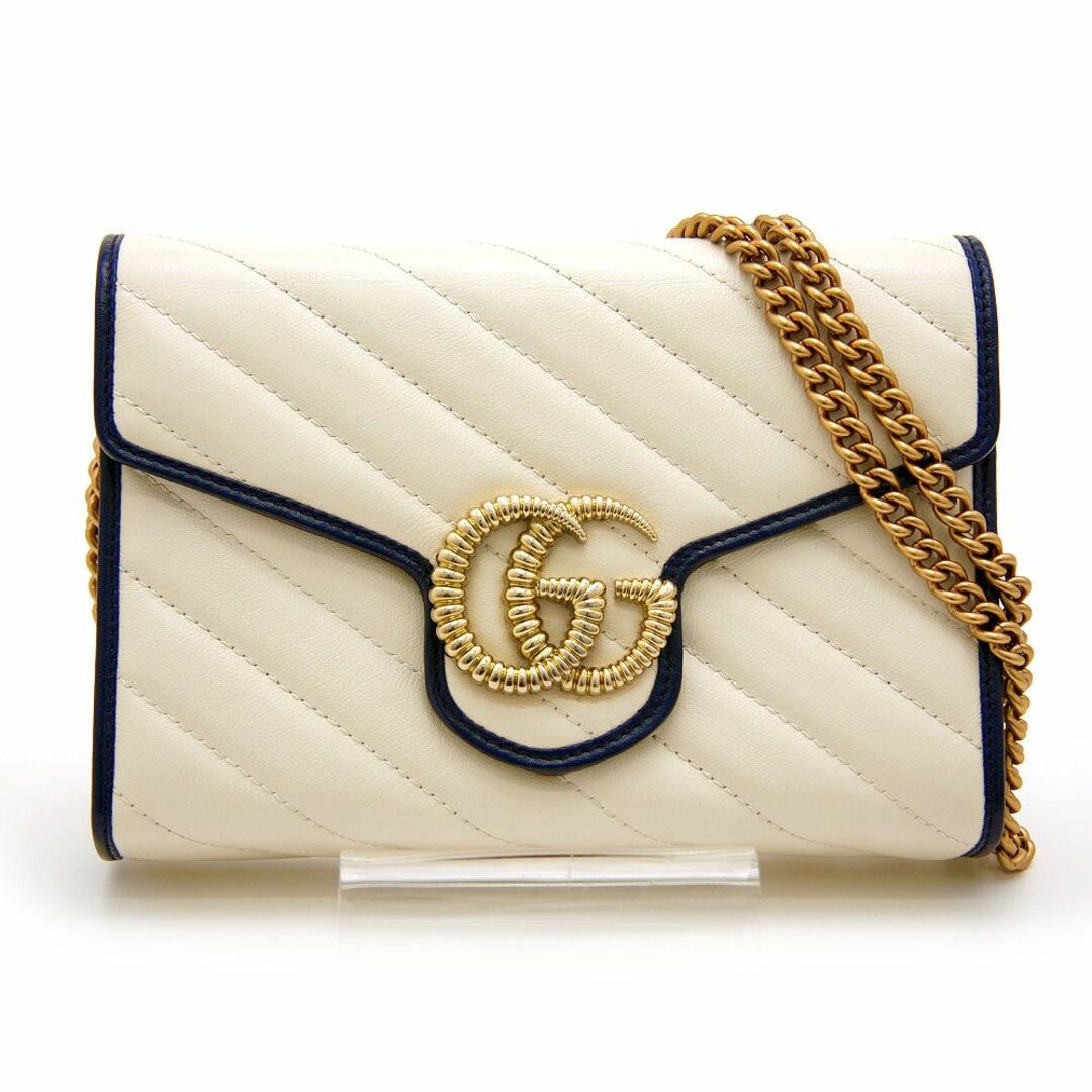 Gucci - 美品 グッチ 長財布 GGマーモント チェーンウォレット 573807