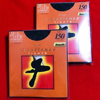 カネボウ(Kanebo)のエクセレンスタイツオールサポートタイプ150デニール黒M～L2点／発熱・二重編み(タイツ/ストッキング)