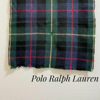 ポロラルフローレン(POLO RALPH LAUREN)のポロ ラルフローレン マフラー　チェック柄　ラルフ　秋冬　防寒　男女兼用(マフラー/ショール)